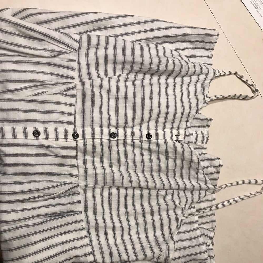 Striped Spagetti strapped dress